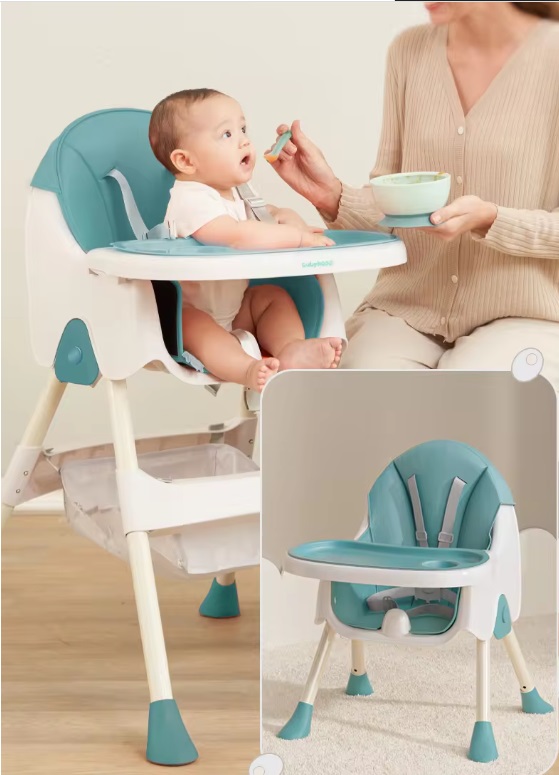 Scaun de Masa Little Mom cu Centura 5 Puncte - imagine 3