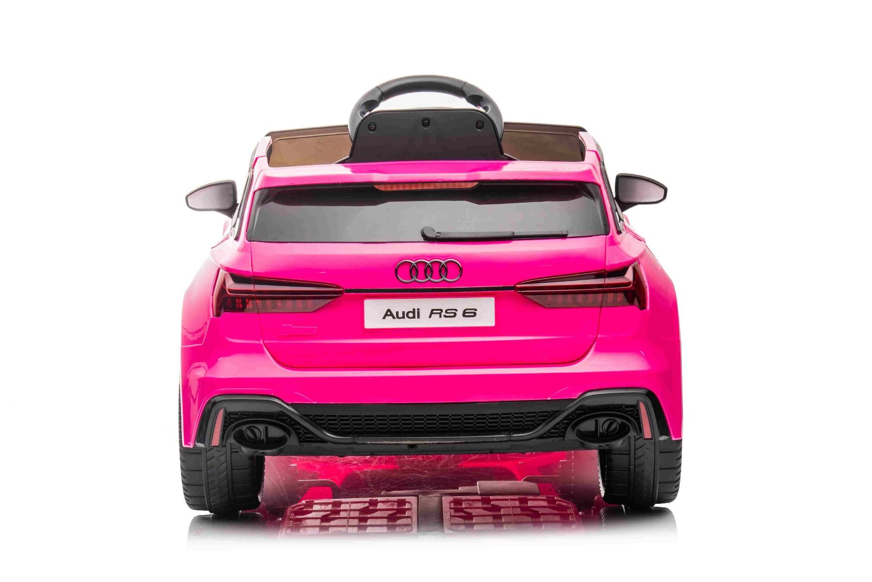 Mașinuță Electrică Audi RS6 12V Roz - Autokids - imagine 4