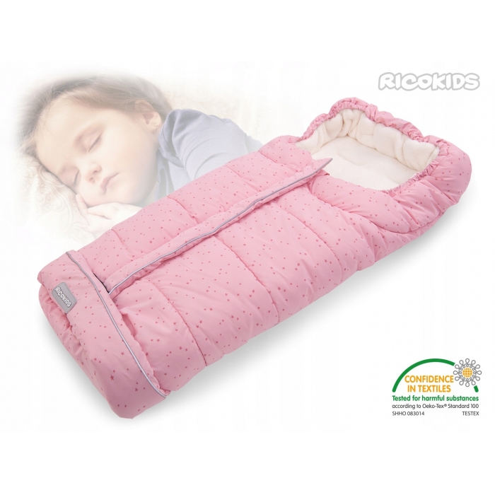 Sac de Dormit Ricokids Drimi Roz, Isoterm - imagine 4
