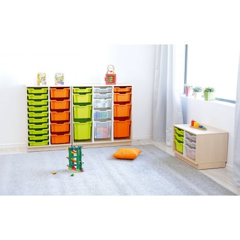 Dulap Quadro M Plus Moje Bambino, Artar/Alb - imagine 3