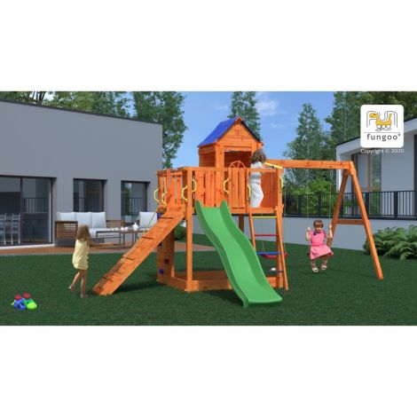 Fungoo Treehouse 7in1 - Loc de Joaca Lemn - imagine 6