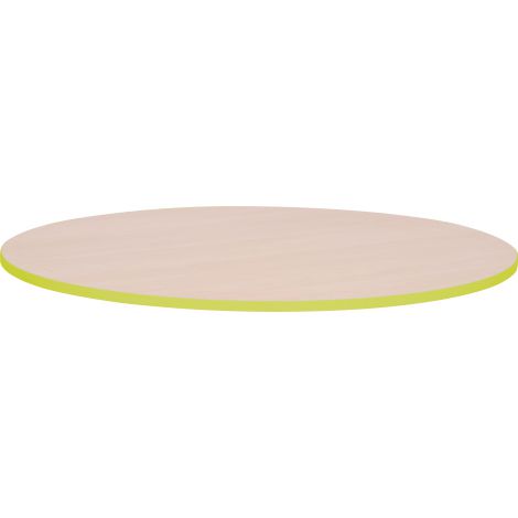 Blat masă artar Quadro, cu cant verde, Moje Bambino