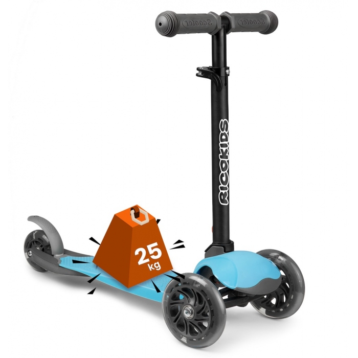 Ricokids Loco Trotineta cu Roti LED si Ghidon Reglabil - imagine 6