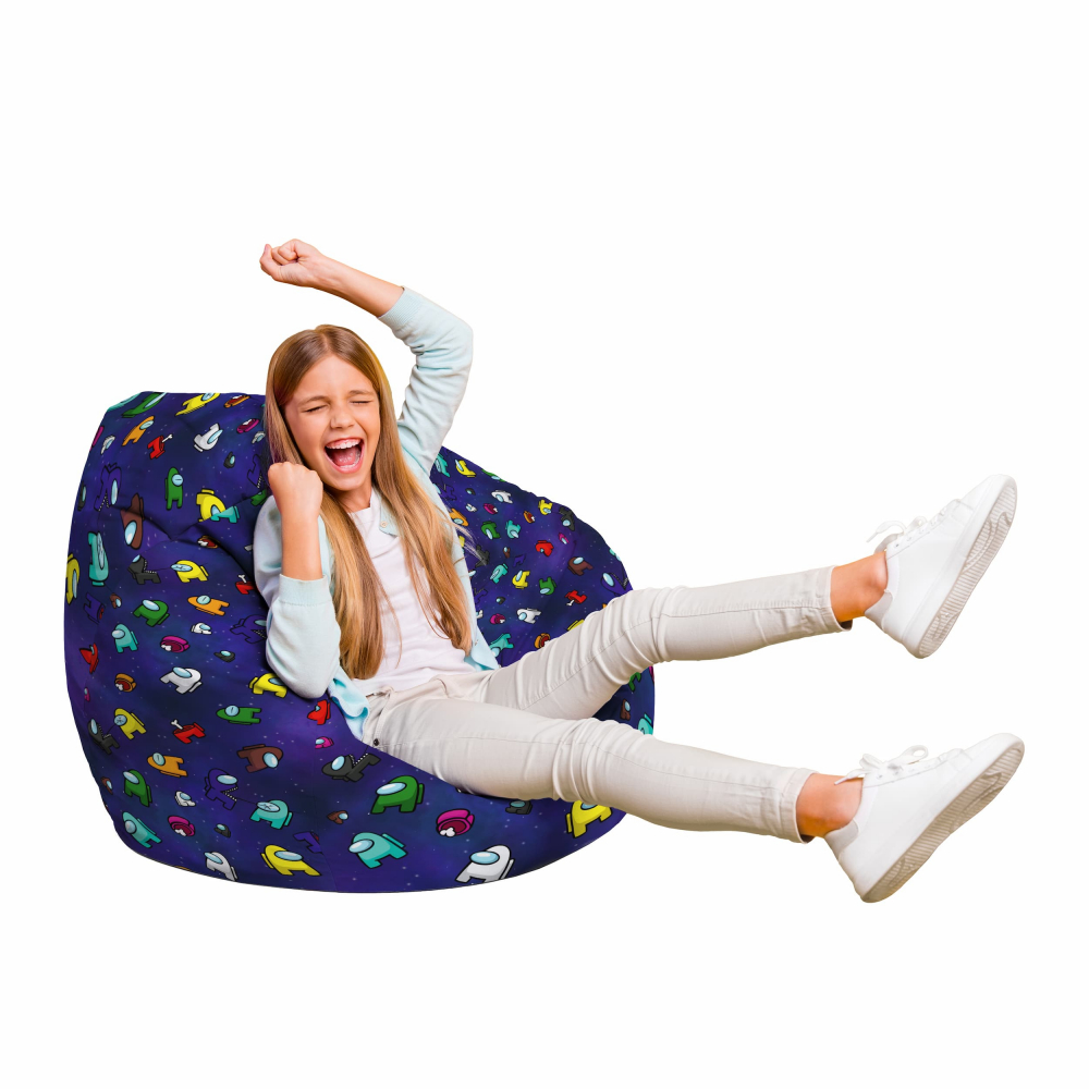 Fotoliu Puf Bean Bag Tip Para Blue Updeco - imagine 2
