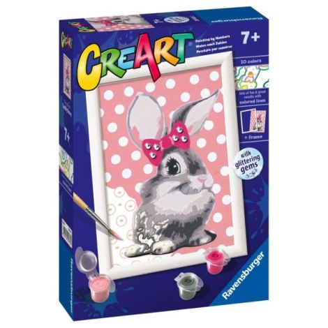 Ravensburger CreArt - Pictură Iepuraș Copii - imagine 2