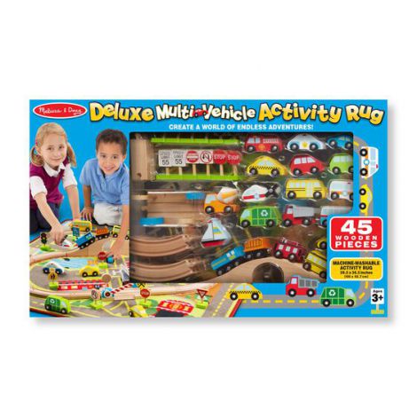 Covor de joaca Melissa & Doug cu vehicule - imagine 3