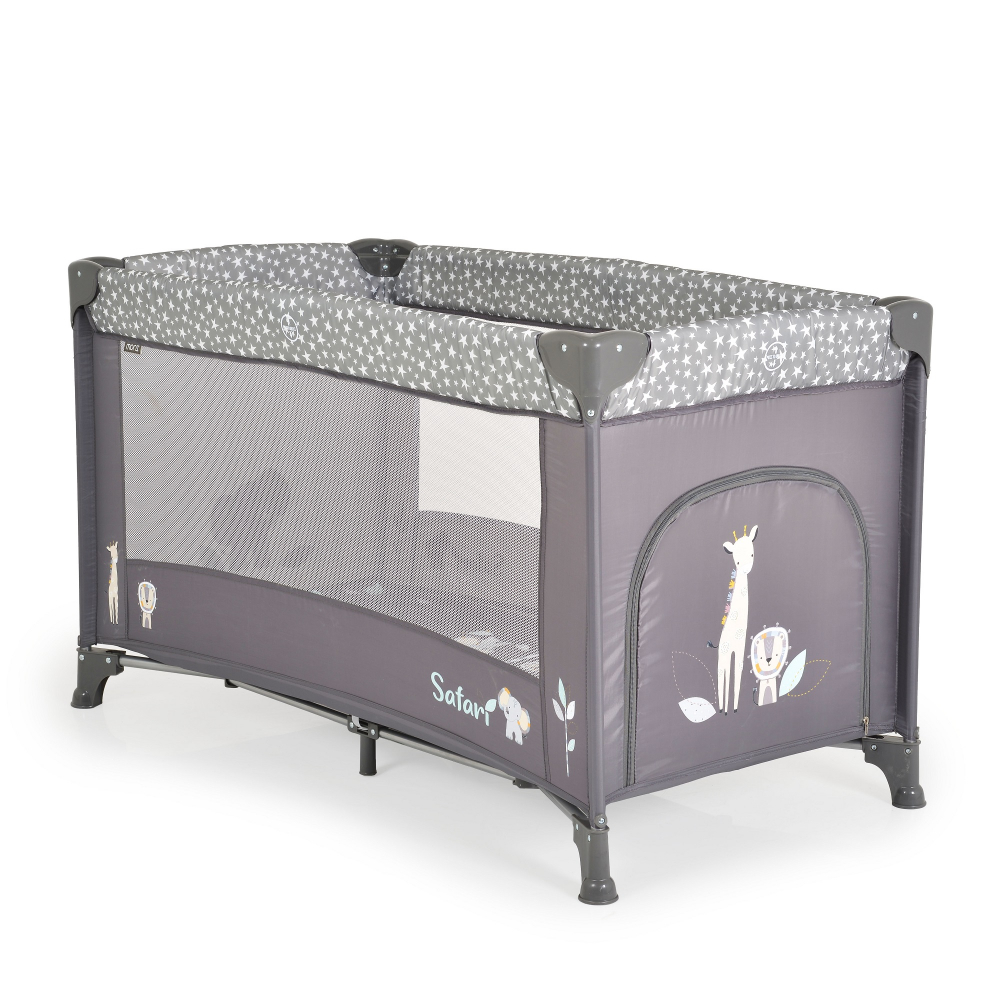 Patut Pliabil Moni Safari Graphite cu Saltea - imagine 4