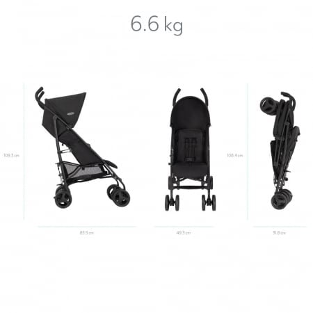 Carucior Graco EZLite Midnight – Ușor și Compact - imagine 5