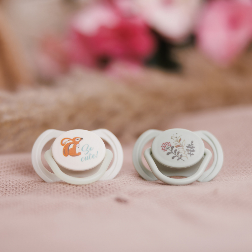 Babyono Set 2 Suzete Simetrice 6-18 Luni - imagine 2