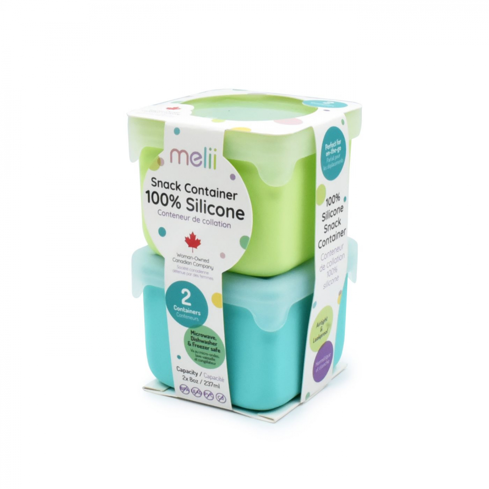 Set 2 Recipiente Melii Silicon Blue Lime - imagine 5