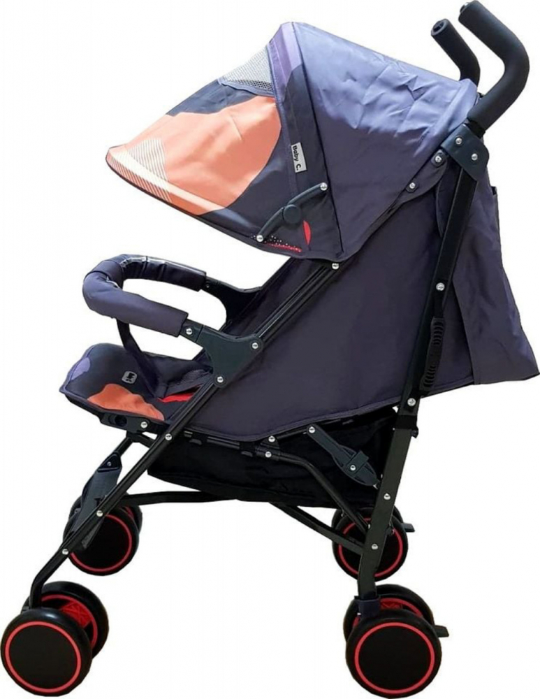 Baby Care Pro 803 Carucior Sport Camouflage Portocaliu - imagine 4