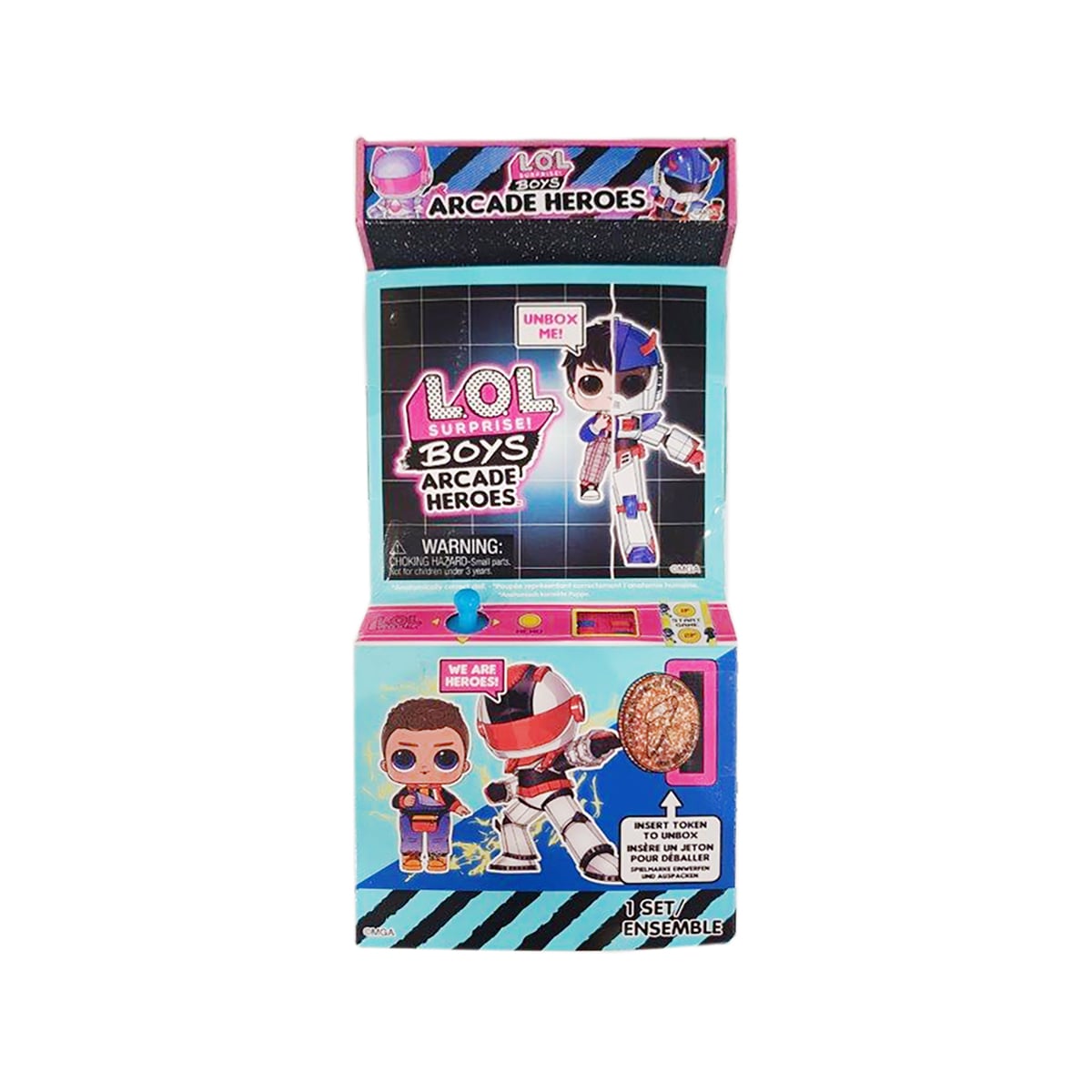 LOL Surprise Boys Gear Guy Titanium - Papusă Arcade Heroes