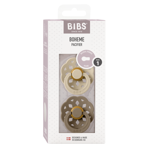 Set 2 Suzete Bibs Boheme Latex 0+ Luni