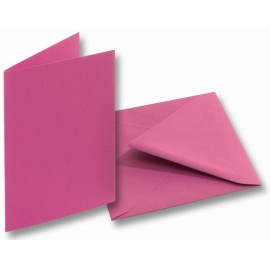 Set 5 Felicitări Roz Folia Paper cu Plic