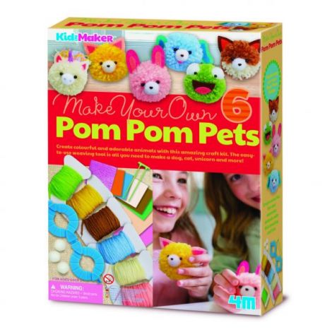 4M Set DIY Animalute Pom Pom | Creativitate