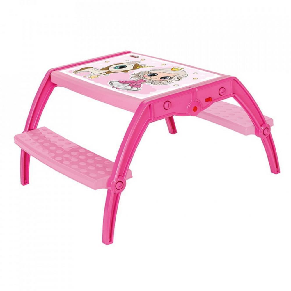 Novokids Masuta Study Table Printesa Unicorn Roz - imagine 3