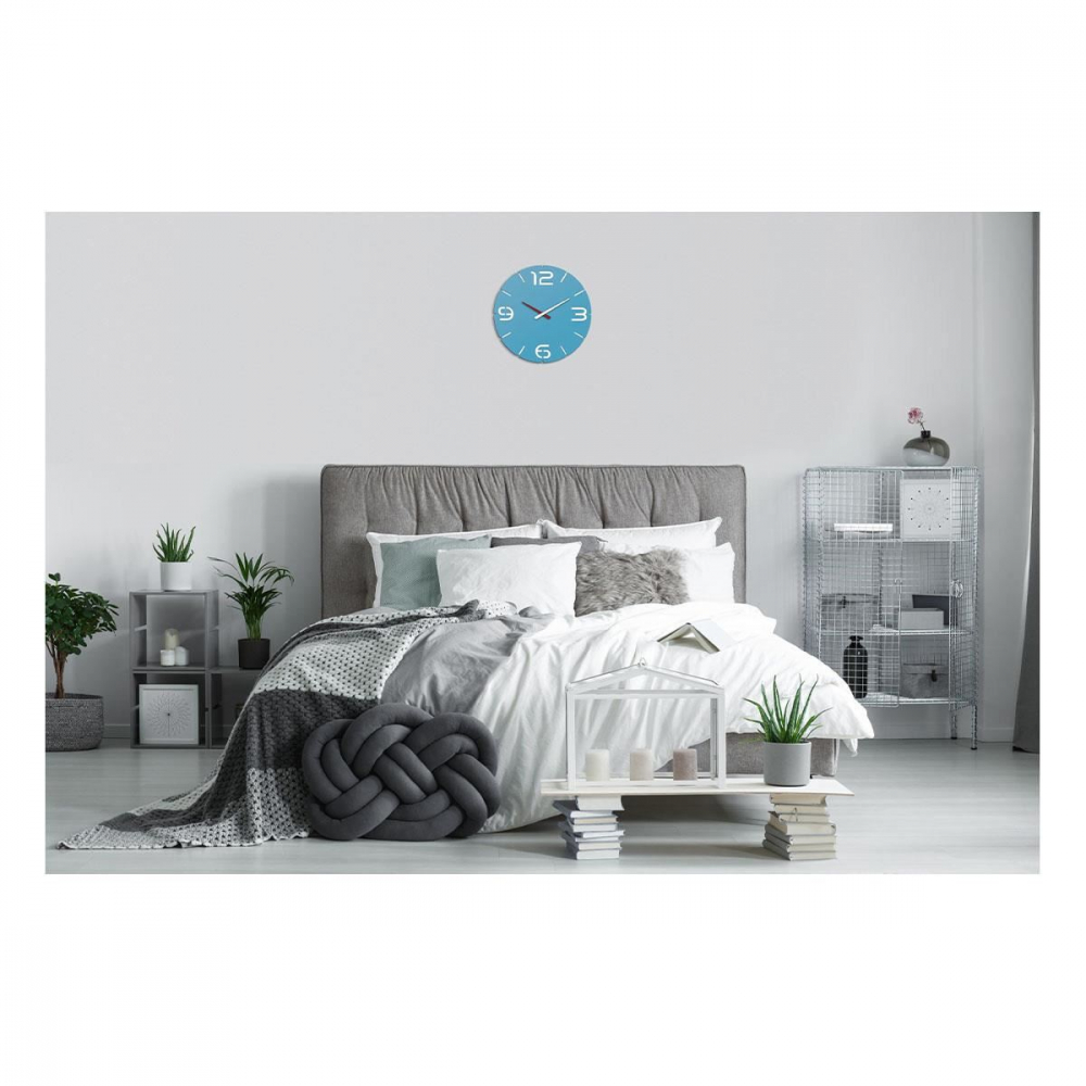 Ceas Tfa Contour Albastru - Design Unic