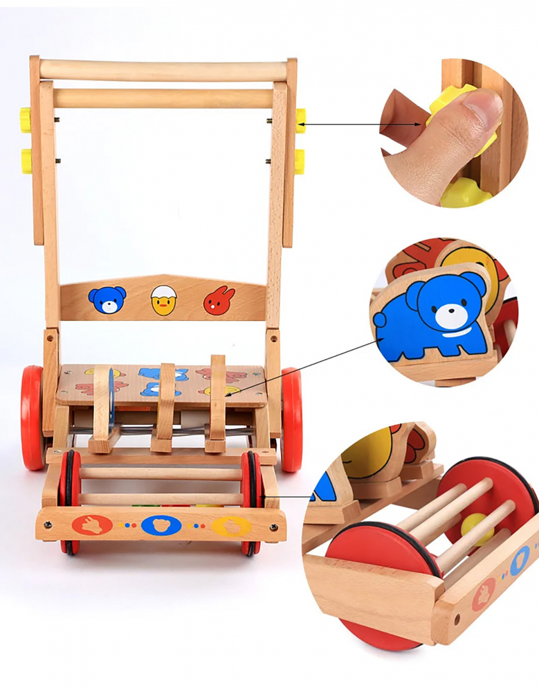 Antepremergator Nicekids Lemn Pliabil Interactiv - imagine 5