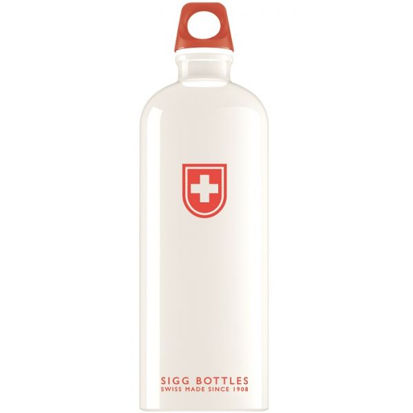 Bidon Aluminiu Sigg Swiss Shield 1L, Elvețian