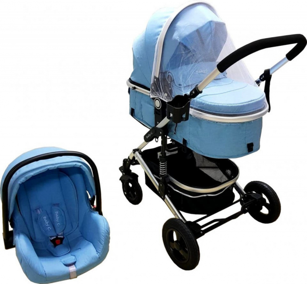 Carucior Baby Care 3in1 PRO 531 Albastru