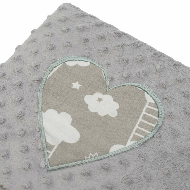 Set Baby Nest Minky Heart New Baby - imagine 3