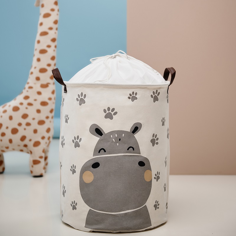 Cos Pliabil Sipo Hippo 43L Bumbac