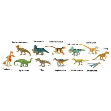 Tub Dinozauri cu Pene Safari Ltd | Set 12 Figurine - imagine 2