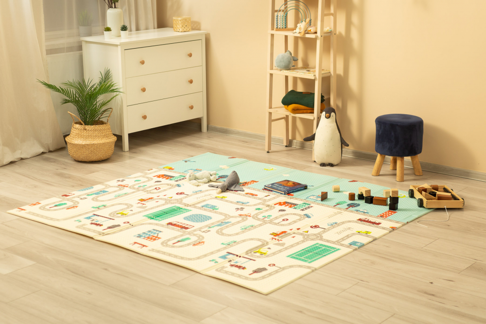 Covoras Pliabil Toyz Cars, Spuma XPE, 200x180 cm - imagine 6