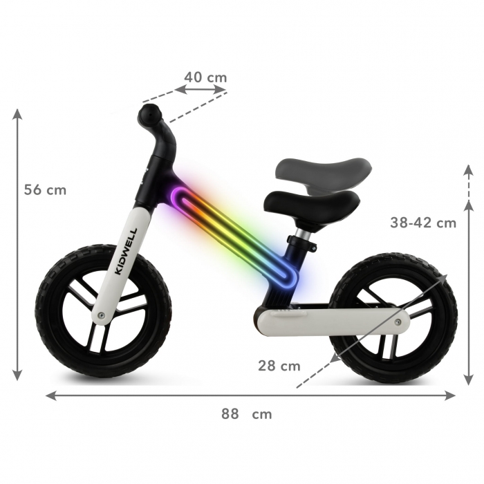 Kidwell Suno - Bicicletă fără pedale cu LED - imagine 7