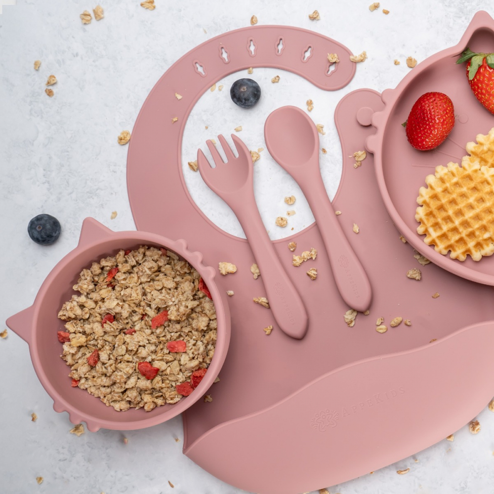 Set Diversificare AppeKids Kitty 5 piese, Old Rose