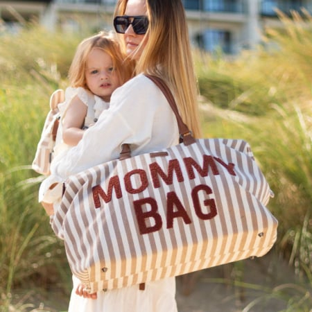 Geantă de înfășat Childhome Mommy Bag Nude - imagine 6