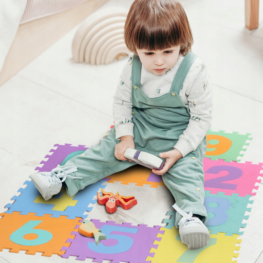 Covor Puzzle Spuma Cifre Malplay