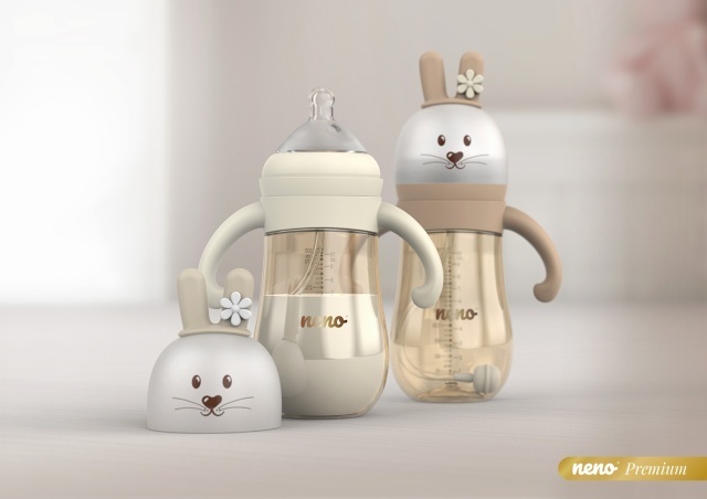 Biberon 3 in 1 Neno Mio anti-colici 300ml - imagine 4