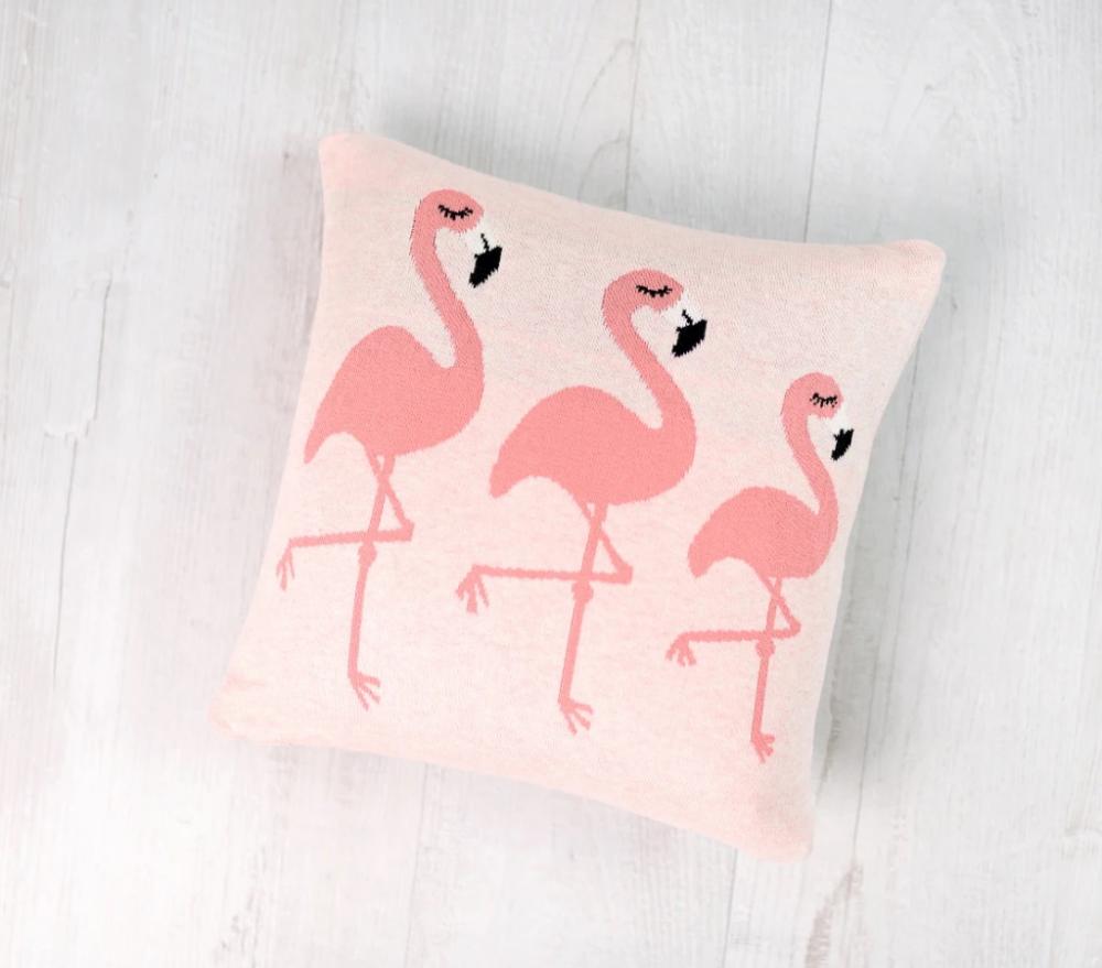 Perna Decorativa Bumbac Flamingo Roz Bizzi Growin - imagine 3