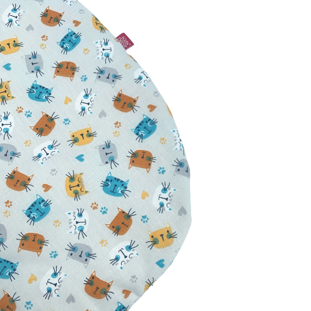 Sac de dormit KidsDecor Miau Miau, bumbac, 130 cm - imagine 2