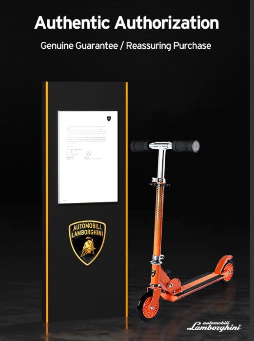 Trotineta Lamborghini 3 Roti Pliabilă Albastră - imagine 4
