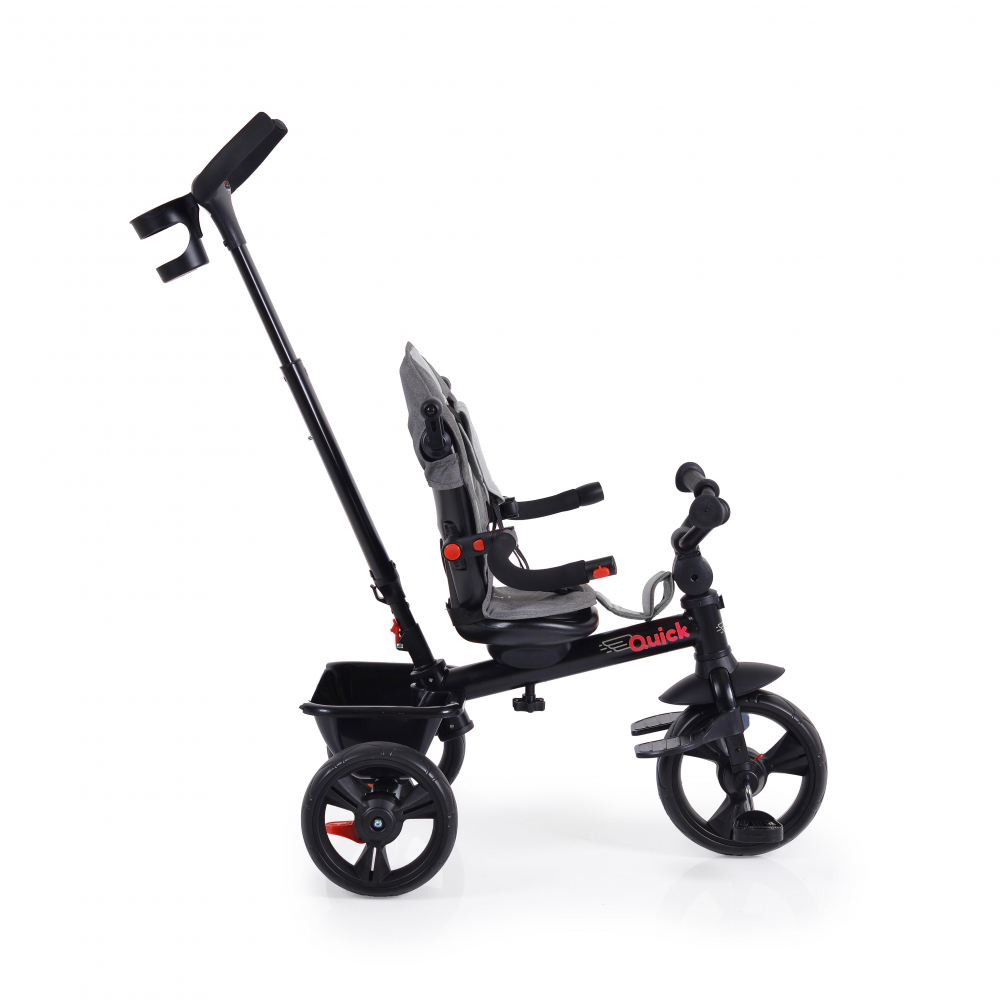 Tricicleta Byox Quick Gri, Sezut Reversibil, Pliabil - imagine 3