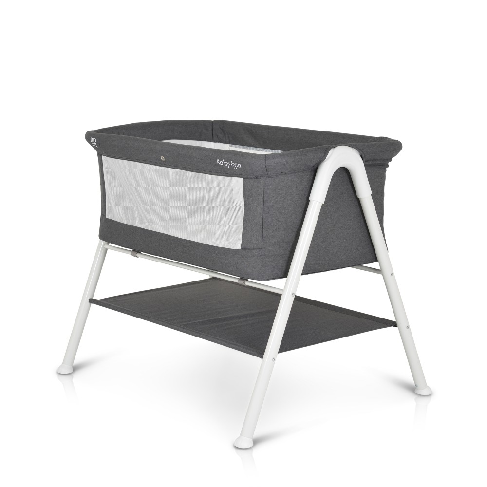 Pătuț Moni Kalinihta Graphite White cu Saltea - imagine 7