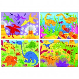 Set 4 Puzzle-uri Dinozauri Galt - imagine 2