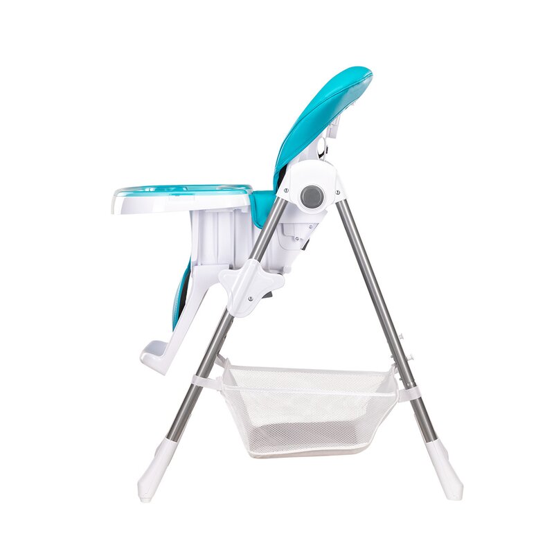 Scaun de masa Lionelo Linn Plus Metal Turcoaz - imagine 5