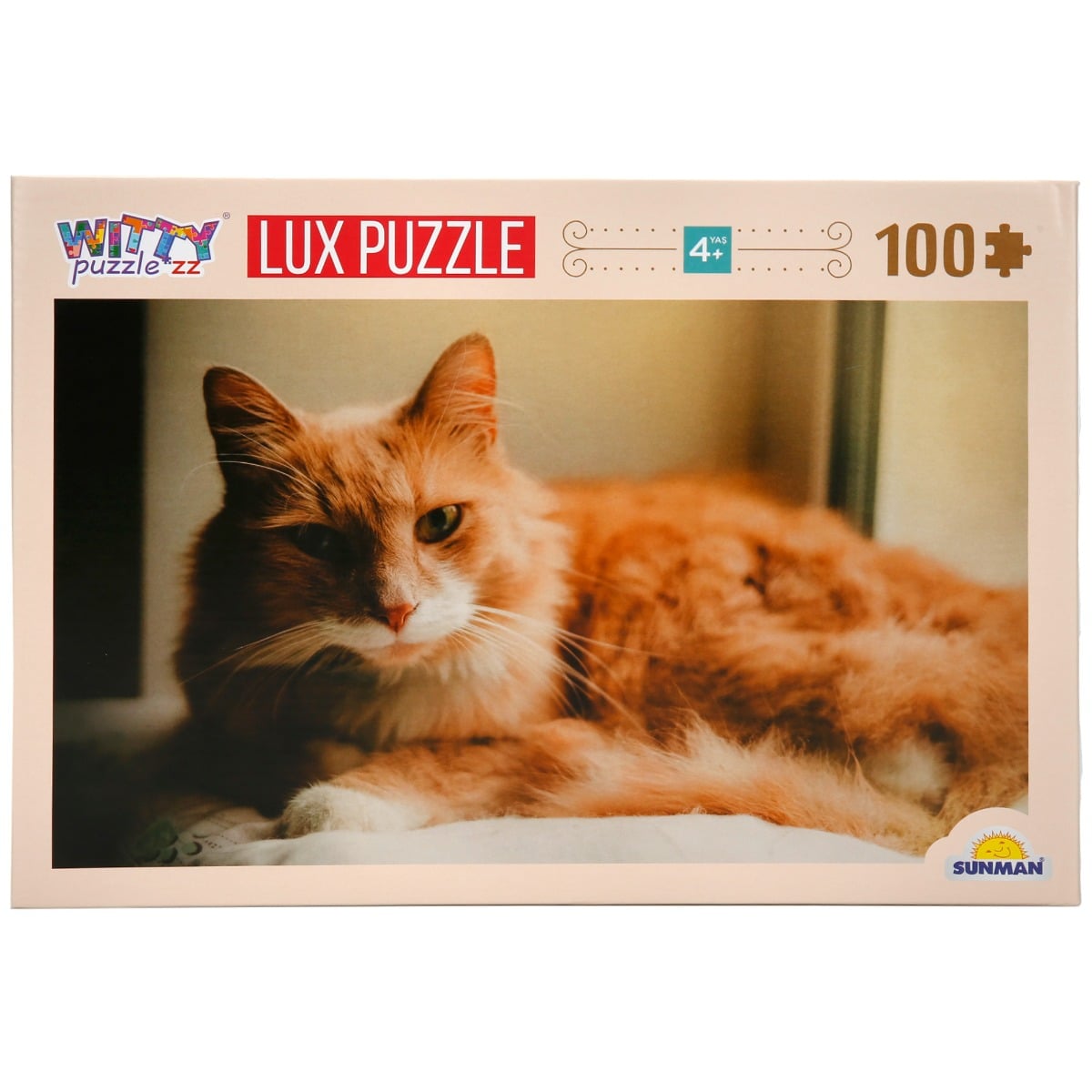 Puzzle Luxury Portret Pisica 100 piese Witty Puzzlezz