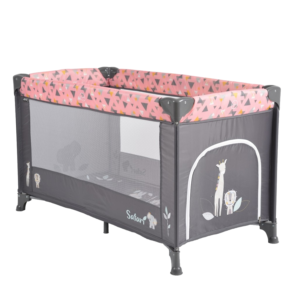 Patut Pliabil Moni Safari Pink cu Accesorii - imagine 6