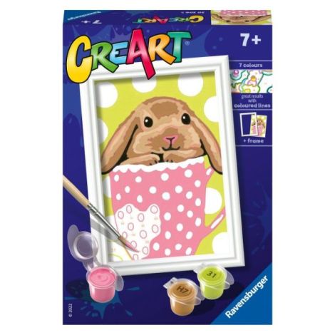 Ravensburger CreArt Iepuraș în Cană - Pictură