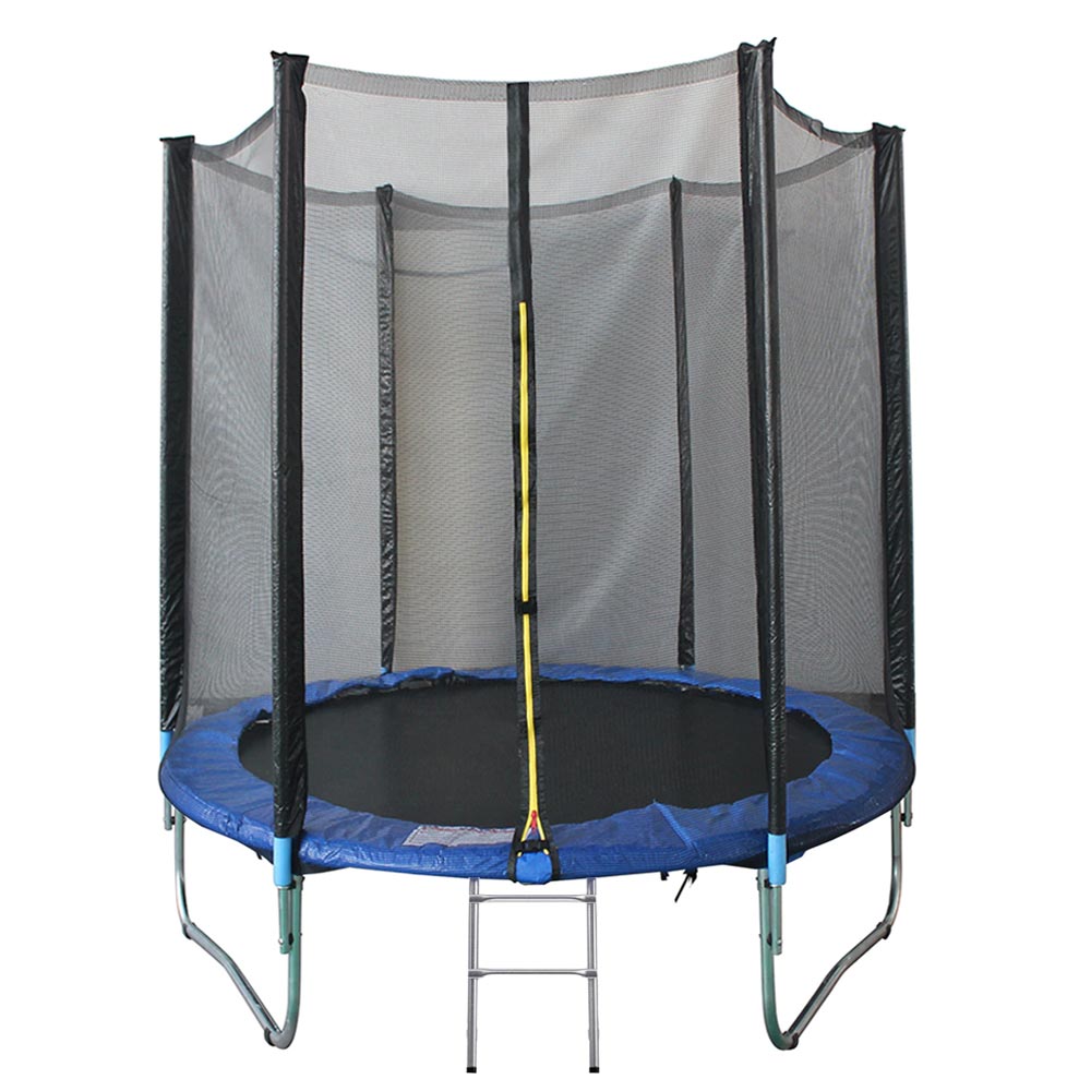 Trambulina KidsCare 244 cm cu plasă și scară - imagine 5