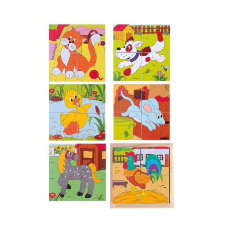 Puzzle Ferma Woodyland | Jucarie Lemn Copii