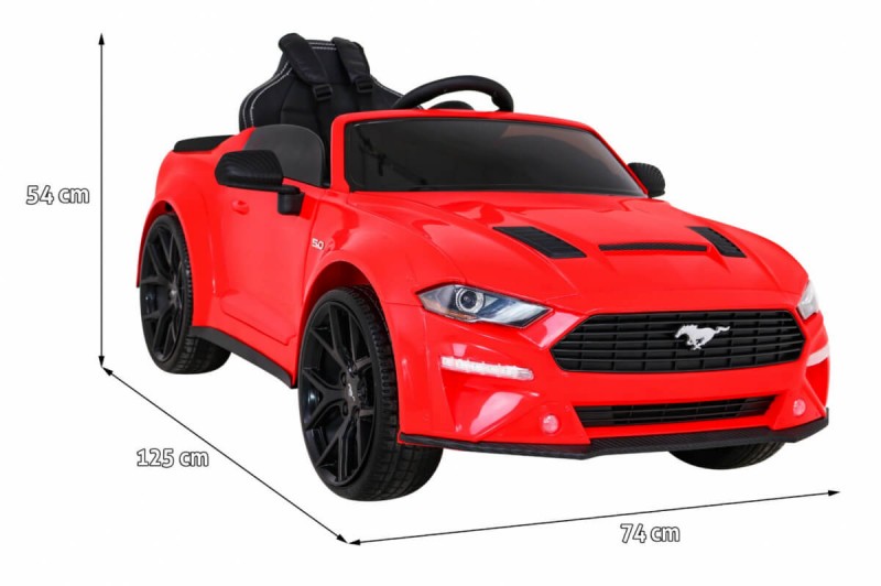 Masinuta Electrica Ford Mustang 12V, Rosu, 3 Viteze, 110W - imagine 8