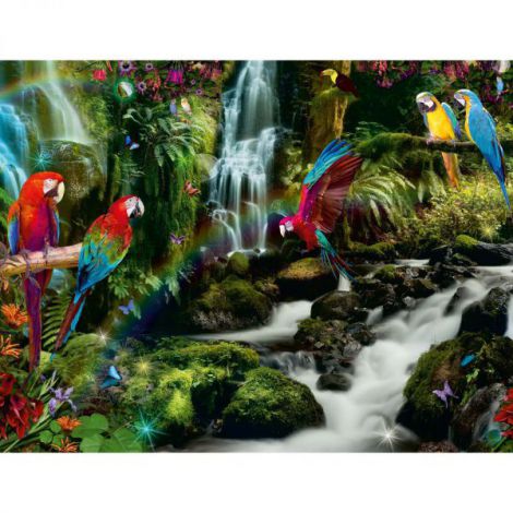 Puzzle Papagali Jungla 2000 Piese Ravensburger - imagine 2