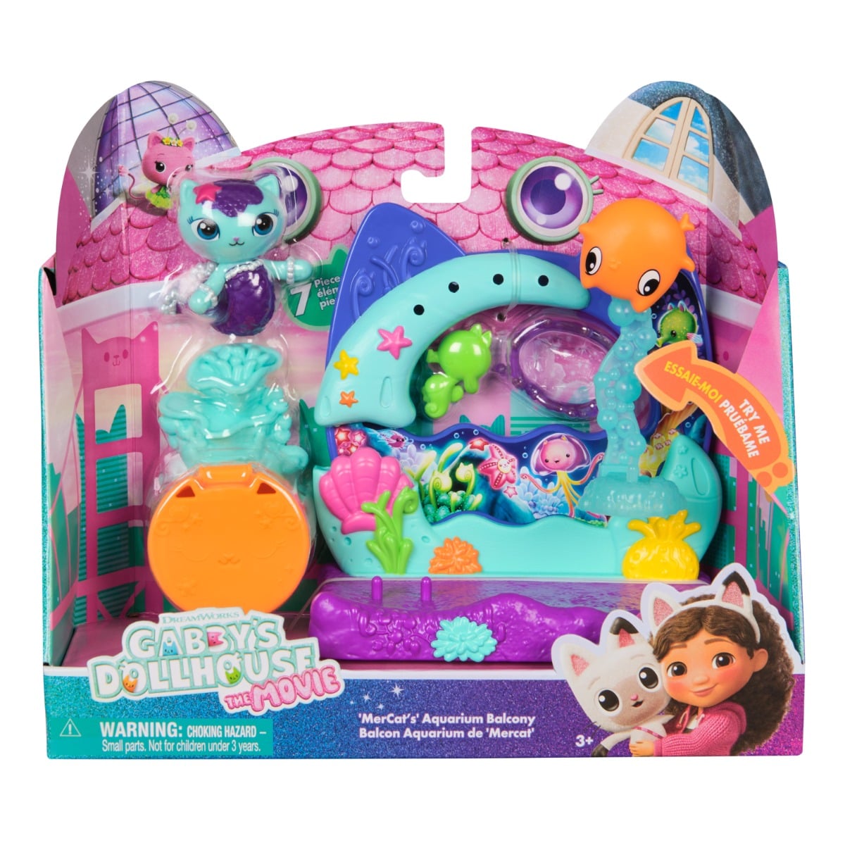 Set Gabby's Dollhouse MerCats Aquarium Balcony