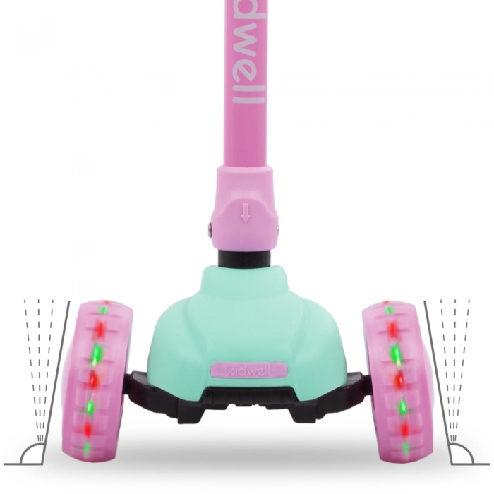 Trotineta Kidwell Jax Pliabilă 3 Roti LED - imagine 6