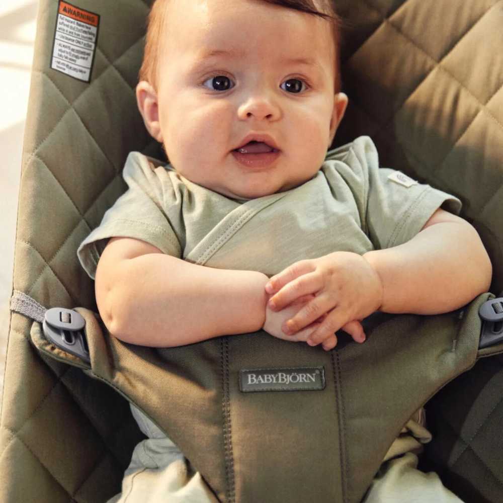 Balansoar BabyBjorn Bliss Dark Green, Ergonomic - imagine 8
